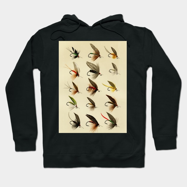 Trout Flies Hoodie by bluespecsstudio